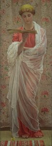 A Reader, ca 1877 (olja på duk) av Albert Joseph Moore