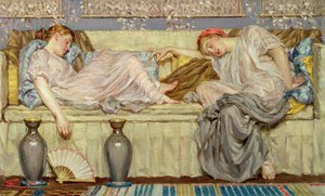 Pärlor (studie), ca 1875 (olja på duk) av Albert Joseph Moore