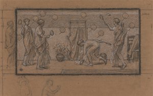 Studera för Battledore och Shuttlecock av Albert Joseph Moore