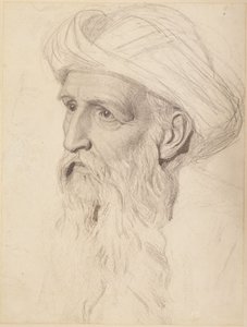 Studie för Elias huvud, 1860-61 av Albert Joseph Moore