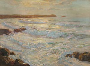 Summer Sea, Newquay, Cornwall, ca 1920