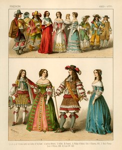Franska kostymer 1600-1670