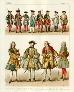 Franska dräkter 1700-1750 av Albert Kretschmer