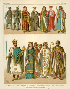 Tysk kostym 1000-1100 e.Kr av Albert Kretschmer