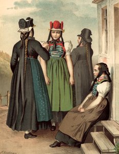 Tysk kostym, Baden, St Georgen, Tennenbronn av Albert Kretschmer