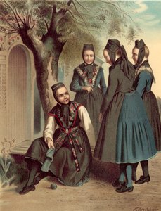 Tysk kostym, storfurstendömet Hessen, Hoch Weisel och Pohl Göns av Albert Kretschmer