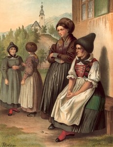 Tysk kostym, Tyrolen, Ober-Innthal av Albert Kretschmer