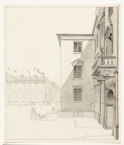 Kongens Nytorv. En del av Charlottenborg och Thotts herrgård