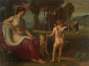 Cupid och Psyche av Albert Lang
