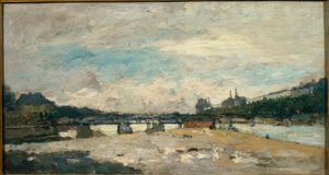 Bord de Seine i Paris, efter stormen