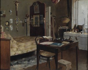 Interiör av Sir Richard Burtons sovrum, 1889