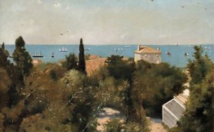 Utsikt över kusten, Trieste, ca 1889