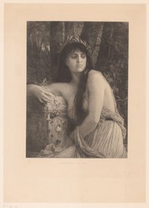 Kvinna med lagerkrans, möjligen en musa av Albert Ludovic Paul Emile Antony Duvivier