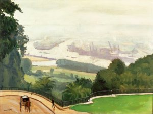 Albert Marquet / Rouen Harbour’, Olja på duk av Albert Marquet