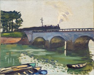 Bron vid Saint-Jean-de-Luz av Albert Marquet