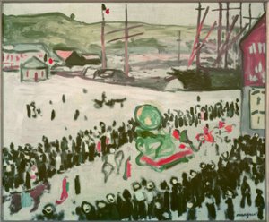 Karneval på stranden av Albert Marquet