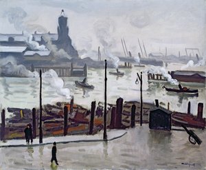 Hamburgs hamn av Albert Marquet
