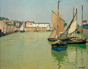 Hamnen i Honfleur av Albert Marquet