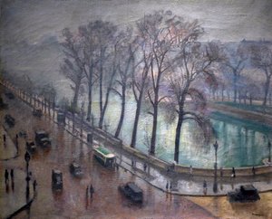 Paris, Quai Conti på hösten, 1900-talet (olja på duk) av Albert Marquet