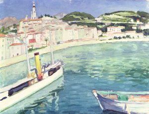 Hamnen i Menton av Albert Marquet