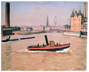 Hamnen i Hamburg, 1909.
