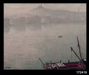Marseilles hamn av Albert Marquet