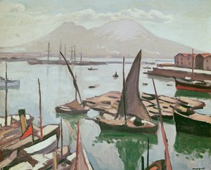 Neapels hamn av Albert Marquet