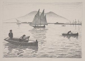 Hamnen i Neapel av Albert Marquet