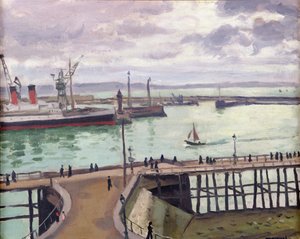 Den yttre hamnen i Le Havre, l