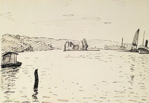 Utsikt i omgivningarna av Rouen av Albert Marquet