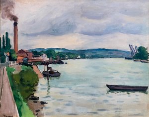 Utsikt över Seine (nära Rouen) av Albert Marquet