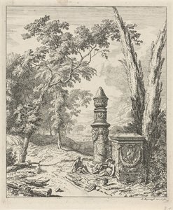 Landskap med vilande figurer vid ett begravningsmonument Landskap (serietitel)