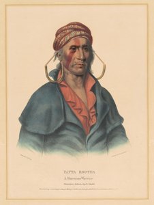 Payta Kootha, en Shawnee-krigare av Albert Newsam, after Henry Inman, after Charles Bird King