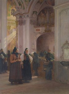 Slutet på mässan i Einsiedeln