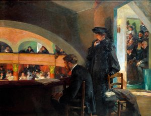 Teaterlogen. Målning av Albert Maignan (1845-1908)