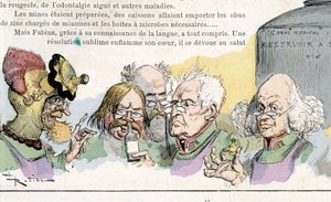 Anticipation: scholars, "" War in the 20th century"" (kemisk och bakteriologisk krigföring?) av Robida, n.d. av Albert Robida