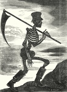 Döden (gravyr) av Albert Robida