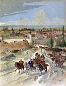 Franciskus I lämnar Paris av Albert Robida
