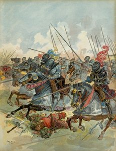 Sjätte italienska kriget (1521-1526): Slaget vid Pavia (Italien), 24 februari av Albert Robida