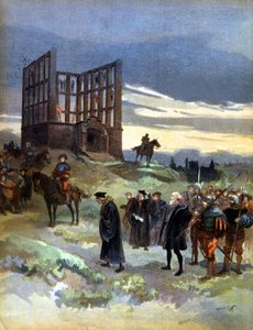 Hängningen av superintendant Semblancay (1527) av Albert Robida