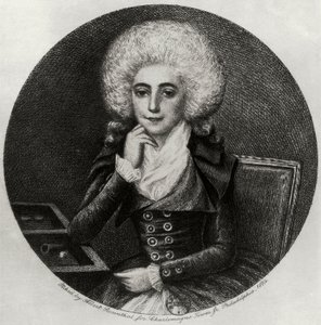 Porträtt av Marie-Madeleine Pioche de La Vergne (gravyr) av Albert Rosenthal