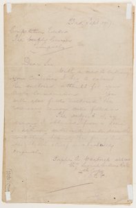 Brev till tävlingsredaktören den 23 september 1917 av Albert Warbrick