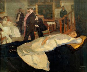 Atelierszene av Albert Weisgerber