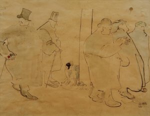 Vännerna från Café du Dôme av Albert Weisgerber