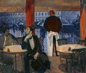 Pariskt kafé av Albert Weisgerber