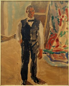 Självporträtt i skjortärmar av Albert Weisgerber