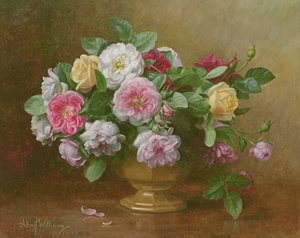 AB1192 En skål med rosor av Albert Williams
