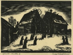 Ephrata klostret av Albert Winslow Barker