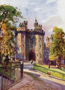 Lancaster Castle, the Gateway (färg litho)