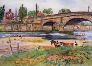 Walton-le-Dale, bron (lito i färg)
